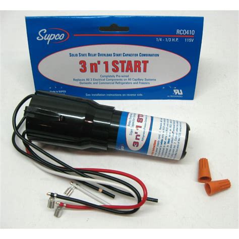 how to test supco hard start kit|universal starter kit for refrigerator.